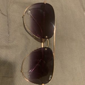 Quay Australia High Key Rimless Gold/Black Fade